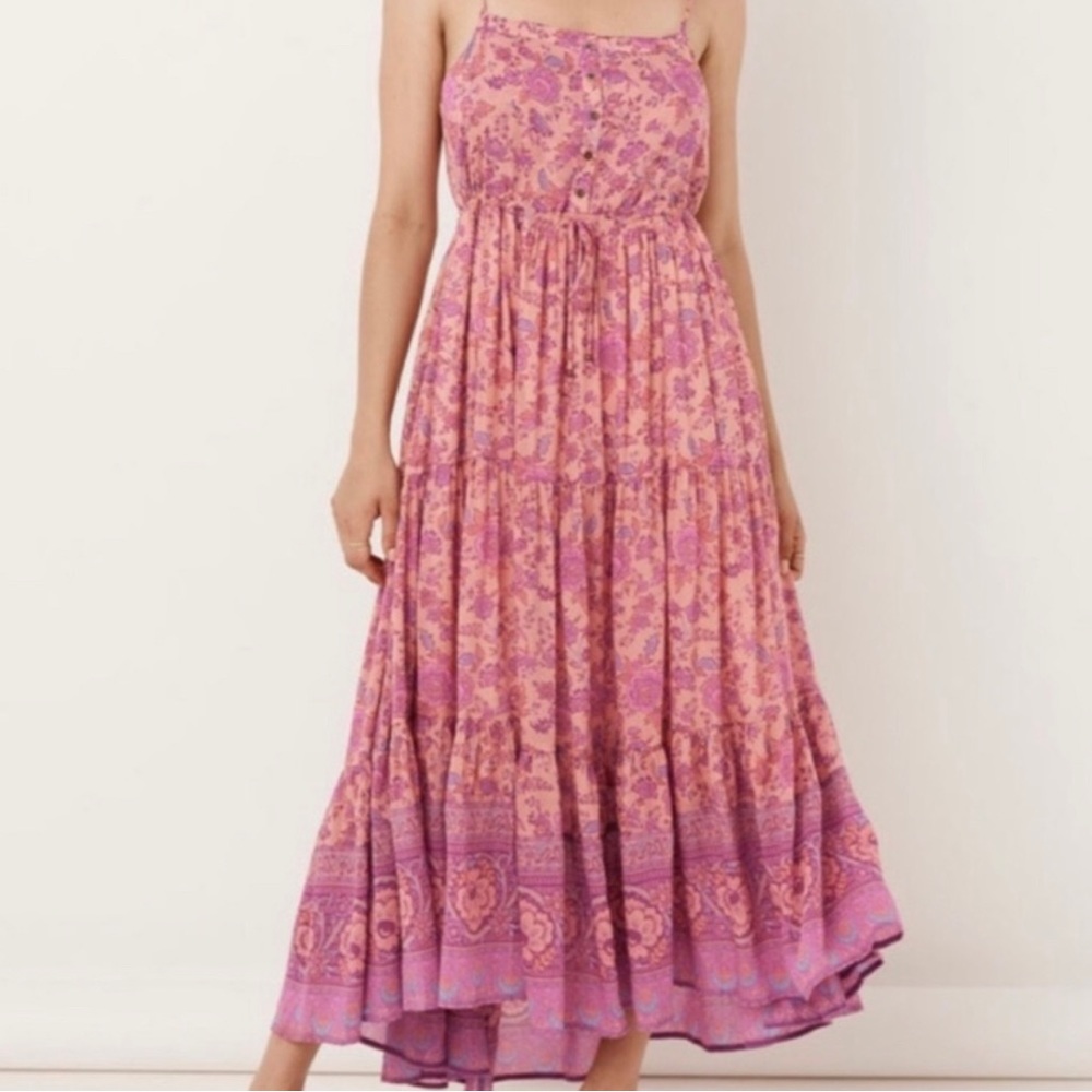 SPELL FOLK SONG STRAPPY DRESS Size S EUC